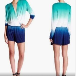 Young Fabulous & Broke Howell Romper Ombre Soft Modal Surplice V-Neck XS 283i